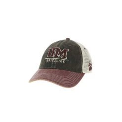 Legacy Athletic Montana Grizzlies Side Split Hat Black/burgundy