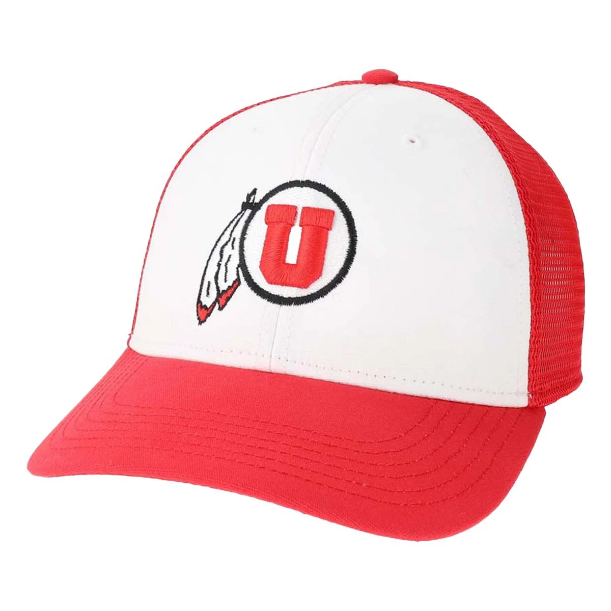 Legacy Athletic Utah Utes Low Row Hat White/red 1 Legacy Athletic Utah Utes Low Row Hat White/red