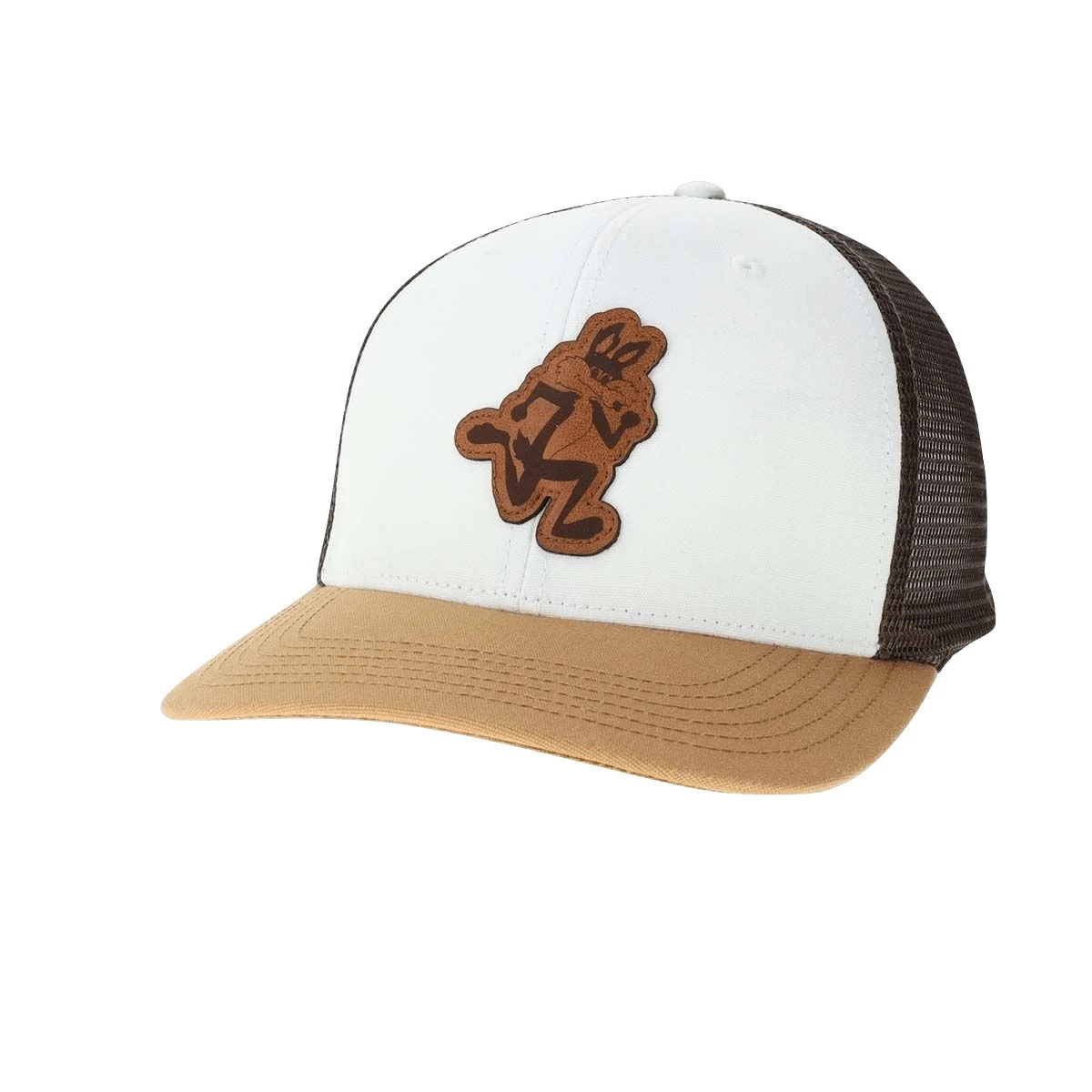 Legacy Athletic South Dakota Coyotes Engrave Champ Hat White/camel 2 Legacy Athletic South Dakota Coyotes Engrave Champ Hat White/camel - Image 2