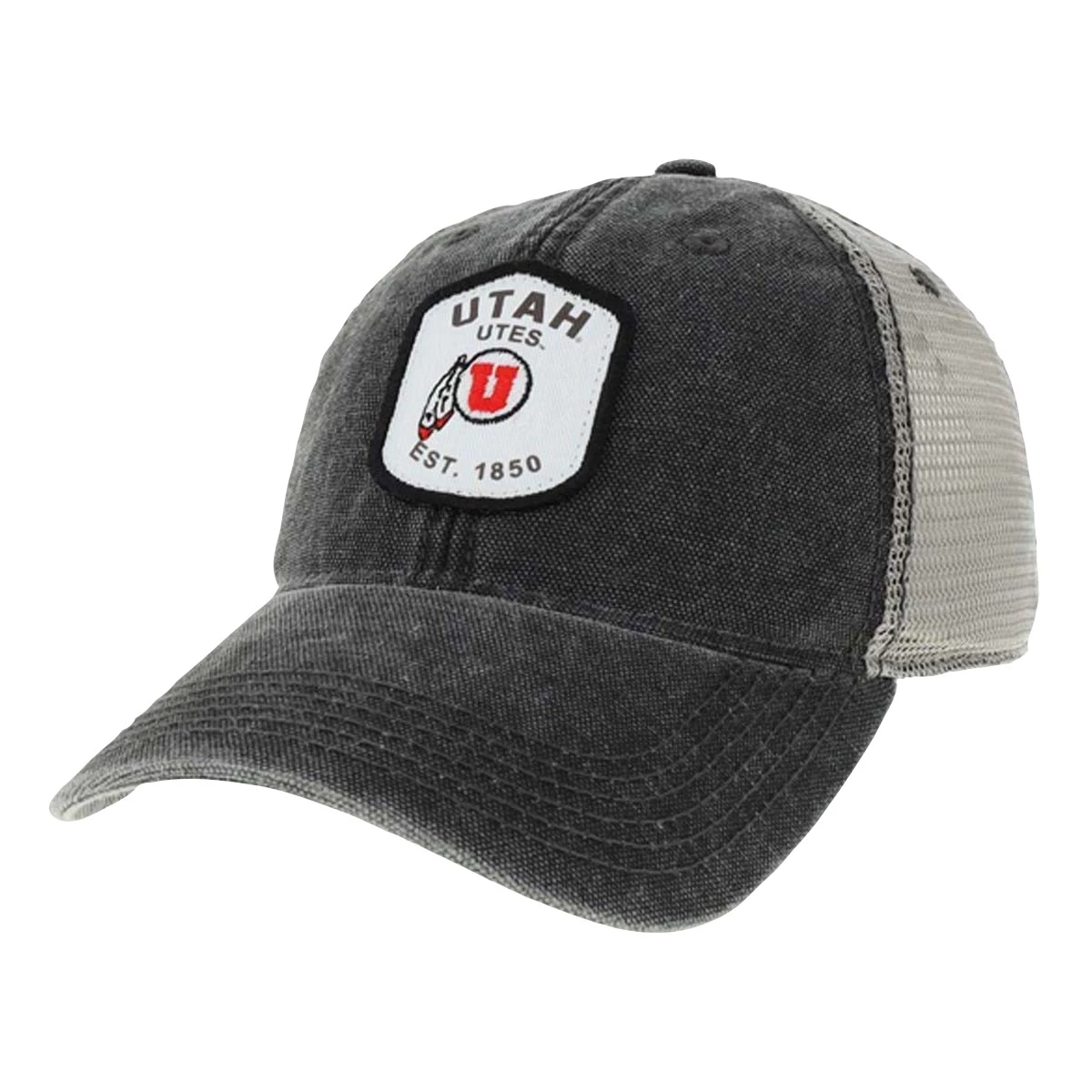 Legacy Athletic Utah Utes Splitter Hat Black/grey 2 Legacy Athletic Utah Utes Splitter Hat Black/grey - Image 2