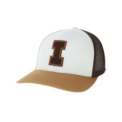 Legacy Athletic Illinois Fighting Illini Engrave Champ Hat White/camel