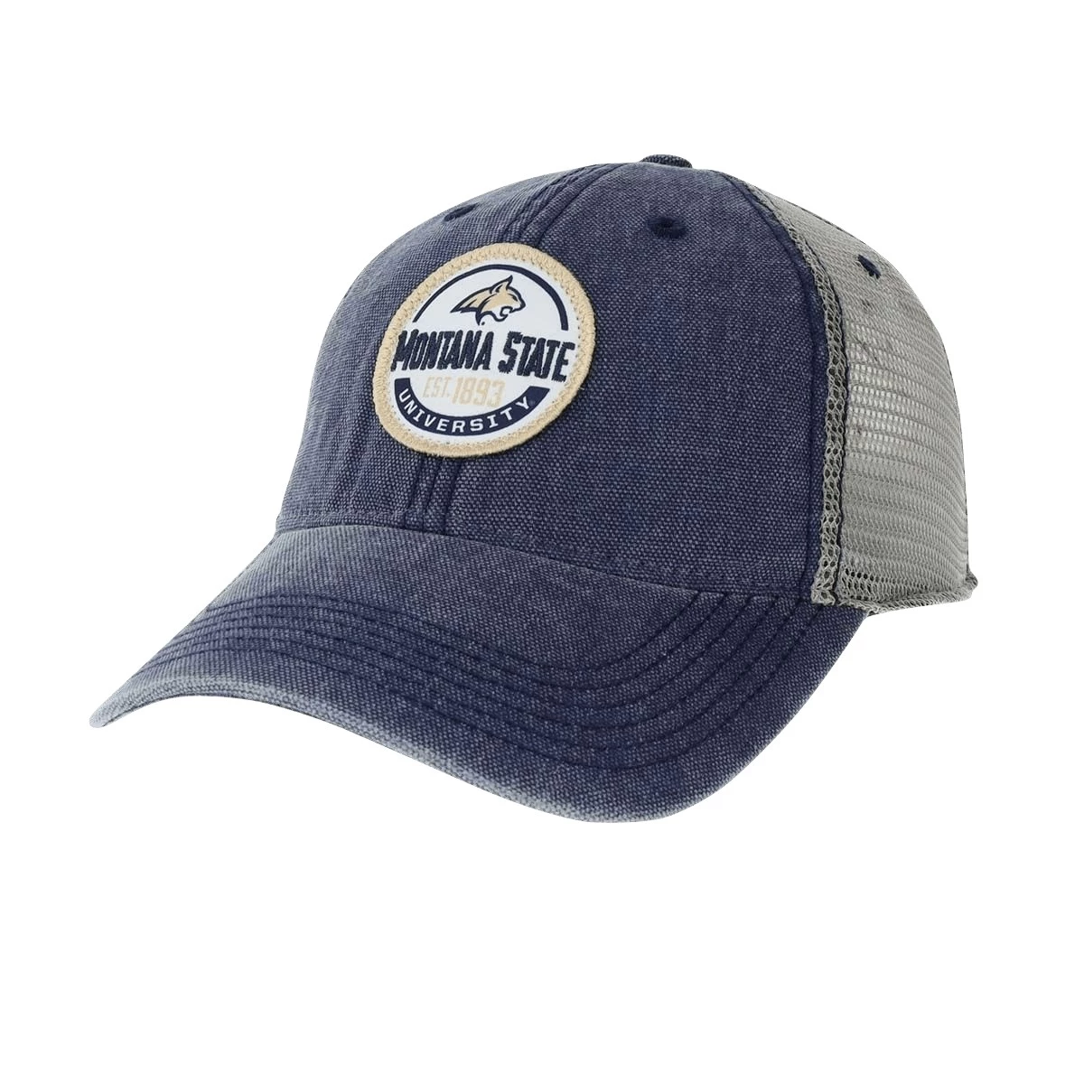 Legacy Athletic Montana State Bobcats Wolf Hat Navy/grey 2 Legacy Athletic Montana State Bobcats Wolf Hat Navy/grey - Image 2