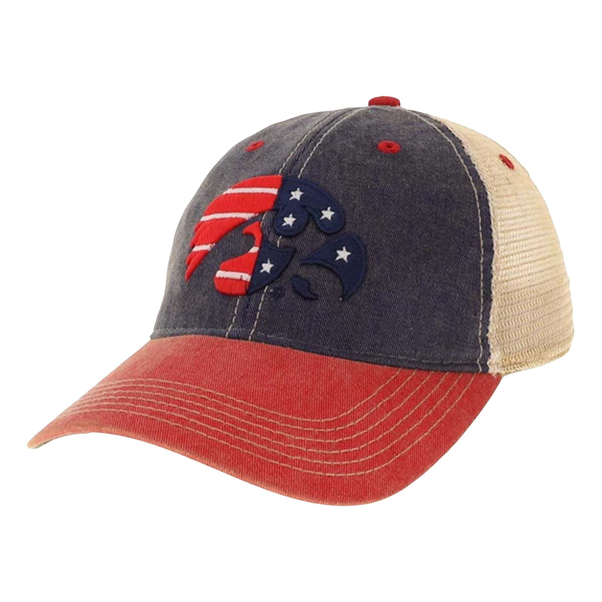 Legacy Athletic Iowa Hawkeyes Champ Flag Hat Navy 2 Legacy Athletic Iowa Hawkeyes Champ Flag Hat Navy - Image 2