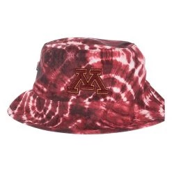 Legacy Athletic Minnesota Golden Gophers Tie Dye Bucket Hat Burgundy/white