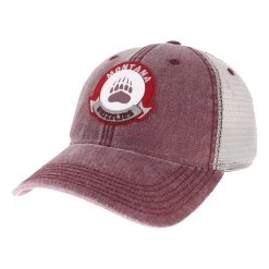 Legacy Athletic Montana Grizzlies Bottom Banner Hat Burgundy