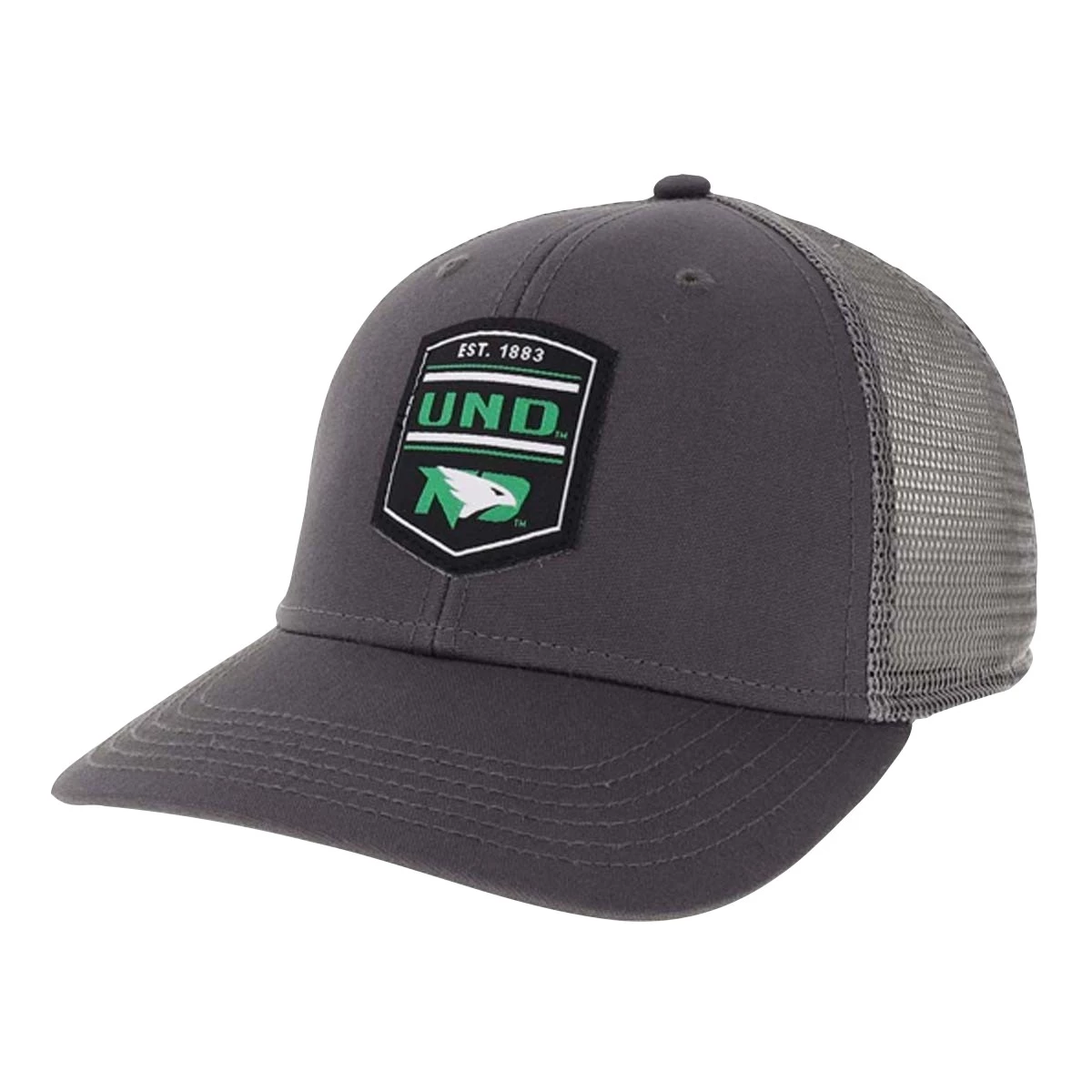 Legacy Athletic North Dakota Fighting Hawks Insignia Hat Grey 2 Legacy Athletic North Dakota Fighting Hawks Insignia Hat Grey - Image 2