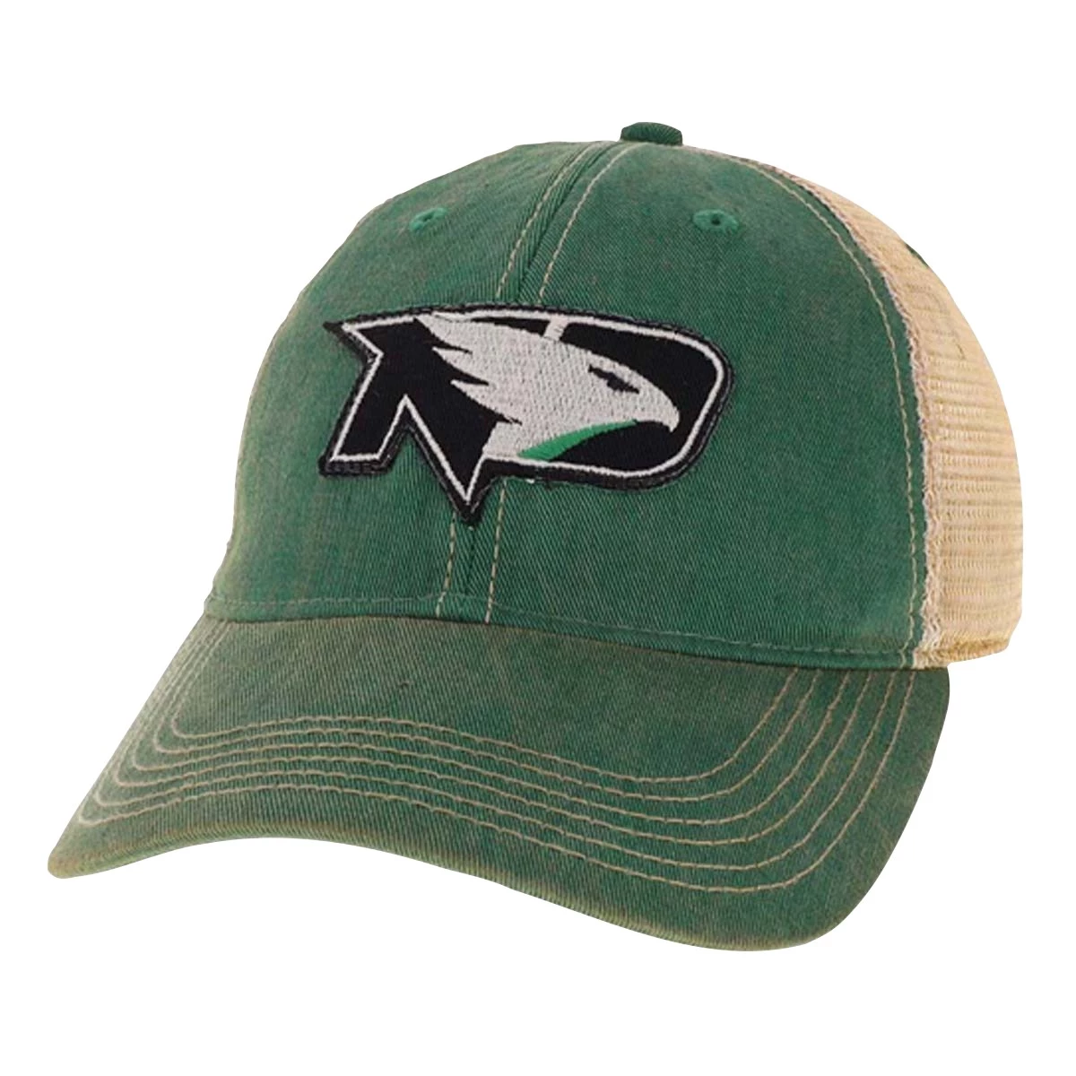 Legacy Athletic North Dakota Fighting Hawks Logo Patch Hat Khaki 2 Legacy Athletic North Dakota Fighting Hawks Logo Patch Hat Khaki - Image 2
