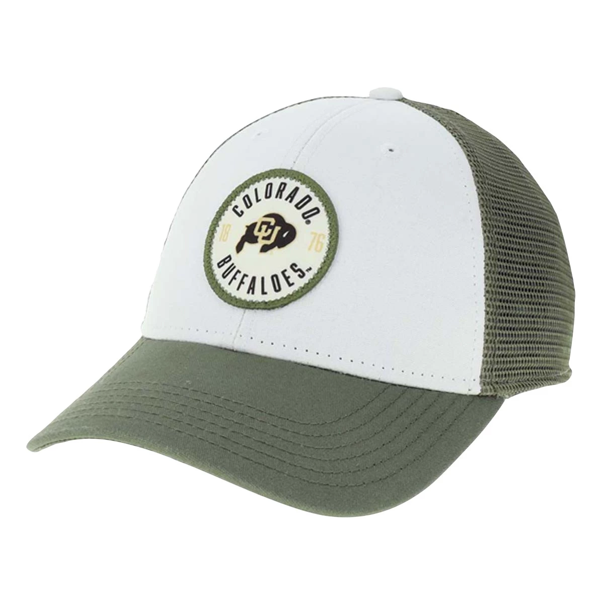 Legacy Athletic Colorado Buffaloes Fly Hat White/olive 2 Legacy Athletic Colorado Buffaloes Fly Hat White/olive - Image 2