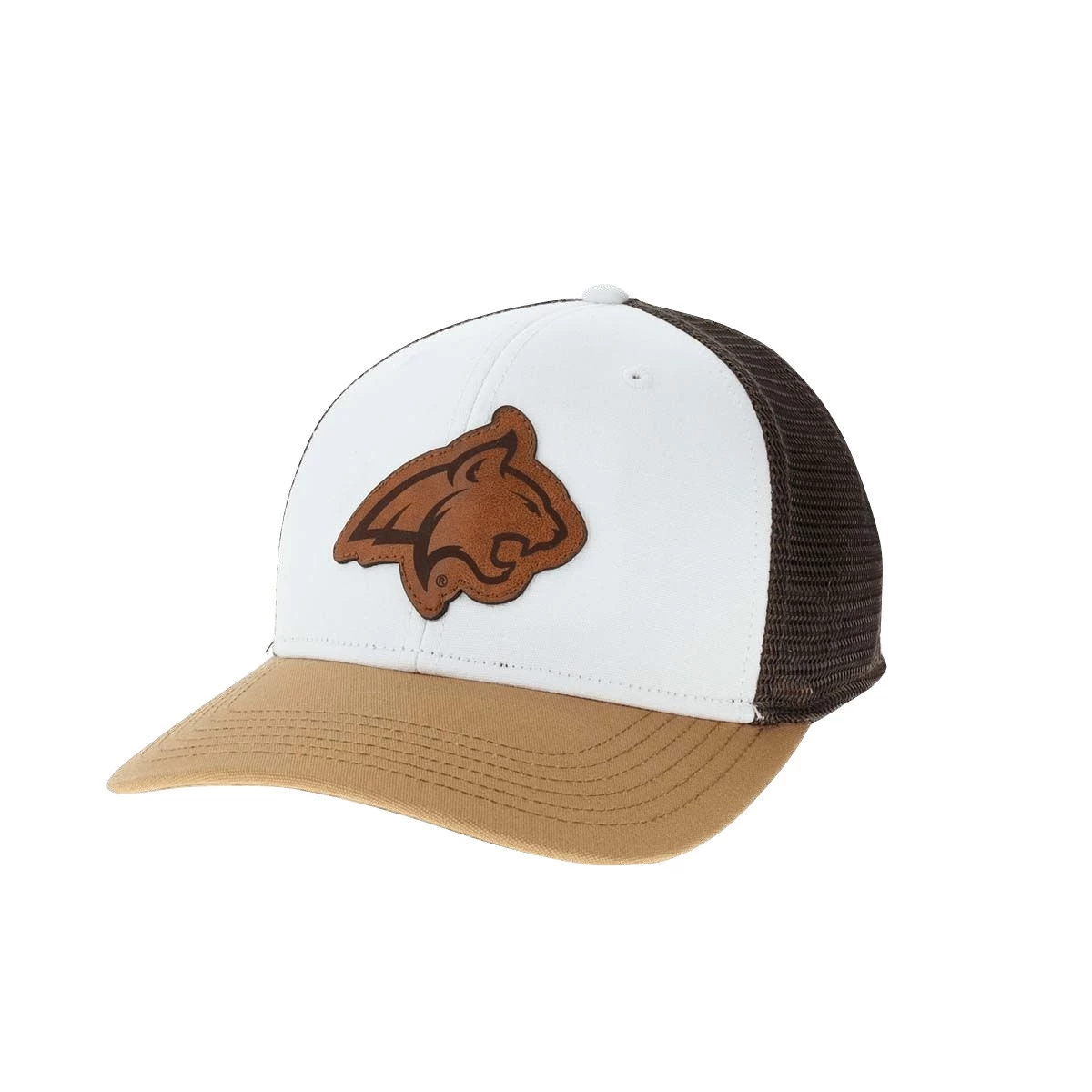 Legacy Athletic Montana State Bobcats Engrave Champ Hat White/camel 1 Legacy Athletic Montana State Bobcats Engrave Champ Hat White/camel