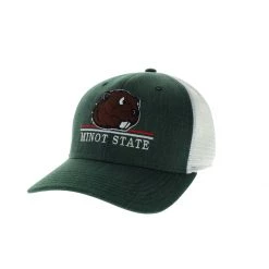 Legacy Athletic Minot State Beavers Bigs Hat Green/white