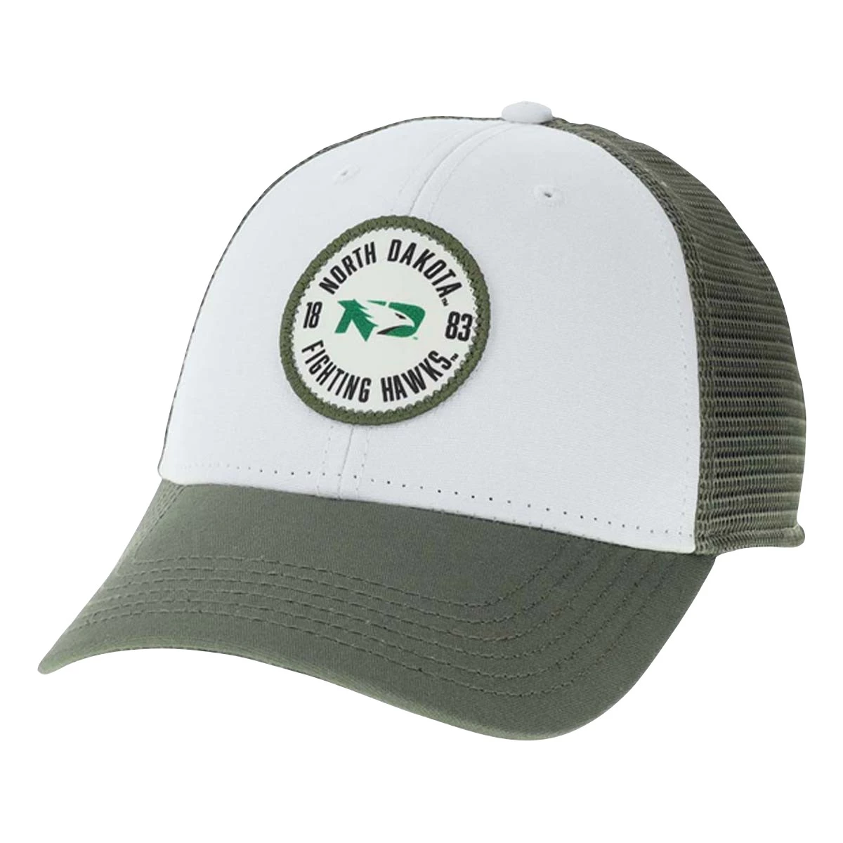 Legacy Athletic North Dakota Fighting Hawks Fly Hat Olive 2 Legacy Athletic North Dakota Fighting Hawks Fly Hat Olive - Image 2