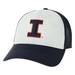 Legacy Athletic Illinois Fighting Illini Low Row Hat White/navy